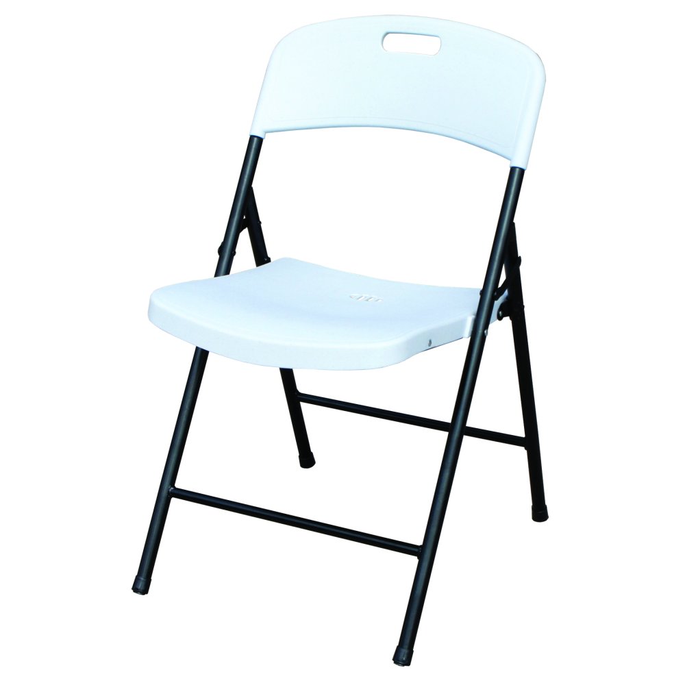 Plastic Folding Chair (4Pack) in White, Plastic Development Group