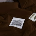 thumbnail image 6 of 5 Piece New Fluffy Pattern Comforter Set, 800 TC, 100% Egyptian Cotton, King/California King Size Chocolate Solid, 6 of 6