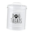 thumbnail image 2 of Contenedor de golosinas para perros Contenedor hermético para comida de perros para golosinas para mascotas Galletas de lata para Blanco, 2 of 7