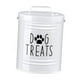 thumbnail image 2 of Contenedor hermético para golosinas de perro, hecho de metal, para perros, galletas, ahorra espacio, Blanco, 2 of 7