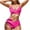 Hot Pink Womens Bikini Sets Clearance, variant on BSDJILFG 2 Piece Bikini Sets for Women,Push Up Bra for Big Breasted Women and Criss Cross Waist Panties,Womens Summer Swimwear Beachwear Bathing Suits
