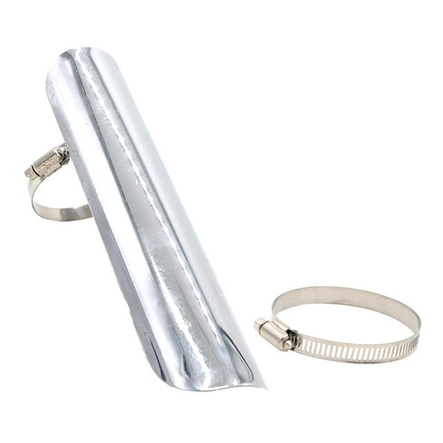 jinwen for Motorcycle Exhaust Systems Exhaust Heat Cover Protection # 2 Chrome