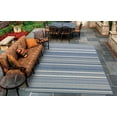 thumbnail image 6 of Couristan 2' x 3.5' Blue Striped Rectangular Area Throw Rug, 6 of 6