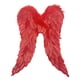thumbnail image 4 of Ala de ángel para cosplay con correas elásticas, divertido disfraz de fantasía, lindas alas de plumas para mujer. Rojo, 4 of 9
