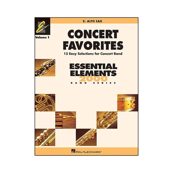 Hal Leonard Concert Favorites Vol1 Eb Alto Sax