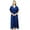 Blue, variant on Bimba Women's Long Maxi Kimono Kaftan Rayon Night Gown Drawstring Tassel Caftan Coverup