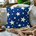 thumbnail image 3 of 4th of July Pillow Covers 18x18 Inch Set of 2 Patriotic Blue Stars Decorative Throw Pillows American Memorial Independence Day Pillow Cases Farmhouse Home Decor for Cushion Couch Sofa Outdoor, 3 of 6