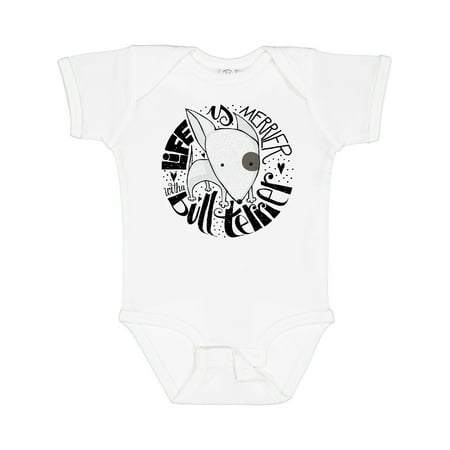 

Inktastic Bull Terrier Dog Puppy Boys or Girls Baby Bodysuit