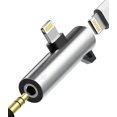 thumbnail image 1 of Adaptador para audífonos zoyuzan Lightning a divisor AUX de 3,5 mm, 1 of 7