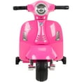 thumbnail image 2 of Huffy 6V Vespa Ride-On Electric Scooter for Kids, Pink, 2 of 9