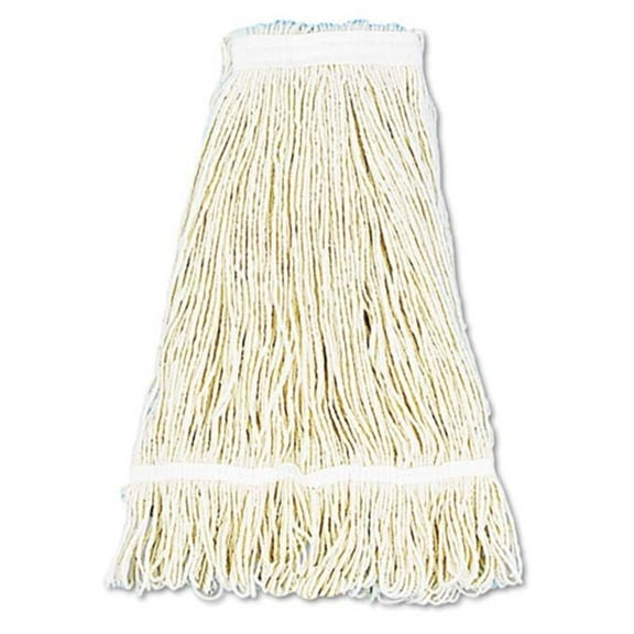 Unisan 424CEA Pro Loop Web/Tailband Wet Mop Head- Cotton- 24oz- White