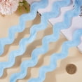thumbnail image 3 of Ric Rac Trim GORGECRAFT, 3,4 cm de ancho y 10 m de largo, poliéster, azul cielo, 3 of 5