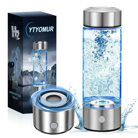 Hydrogen Water Bottle - Portable Hydrogen-Rich Water Generator with SPE/PEM Technology, Rechargeable, Suitable for Purified & Distilled Water