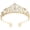 Gold, variant on Rhinestones Tiaras For Women And Girls Elegant Crowns With Comb For Wedding Bridal And Party Hair Accessories