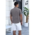 thumbnail image 4 of COOFANDY Men's Short Sleeve Button-Down Shirt, Lightweight Breathable Fabric Blend, Casual Business Comfort Fit, 4 of 7