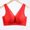 Red, variant on Zunfeo Bras for Women- Push-up Lace Sexy Wire Free Full Figure Bralette Underwear Green S