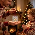 thumbnail image 6 of Acrylic Christmas cash holder, Angel Christmas Cash Holder with Rolled Bill Slot and Ribbon, “A Little Christmas Blessing” Hanging Ornament for Tree, Gift Giving, 6 of 6