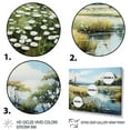 thumbnail image 3 of Designart "Meadow Calm Waters painting" Meadow Floater Framed Canvas Print, 3 of 7