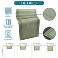 thumbnail image 7 of Table Runners 120 Inches Long Dress Scarves, Cameo Green Retro Greek Key Farmhouse Coffee/Dining/Kitchen Table Runner for Living Room, Geometric Greece Ancient Rustic 13x120 Inch, 7 of 7
