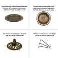 thumbnail image 4 of Westcharm 28 Inch Lightweight Poly Resin Outdoor Birdbath for Outside with Decoration Pedestal Base Stand - Antique Bronze (No bird included on the water bowl), 4 of 9