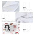 thumbnail image 5 of Cavalier King Charles Pattern Hand Towels 2 Pack Quick Dry Velvet Soft with Velcro Kitchen Bath 14x18in, 5 of 7