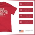 thumbnail image 6 of Proud Veteran T-shirt Veteran's Day Military Honor US Flag Army Air Force RED Friday American Patriot Men's Tee, 6 of 7