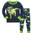 thumbnail image 4 of Pijamas de dibujos animados para niños, conjunto de ropa de otoño e invierno, dinosaurios, novedad de 2021, 4 of 4