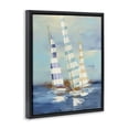 thumbnail image 3 of Stupell Industries Transitional Summer Regatta Boats Black Floating Frame Canvas Art, 17 x 21, by Julia Purinton, 3 of 8