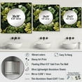 thumbnail image 4 of Designart "Jungle Verdure Damask" 0 Green Large Square Mirror - Square Bedroom Mirror Printed Wall Decor - Tropical Square Printed Wall Mirror Art, 4 of 5