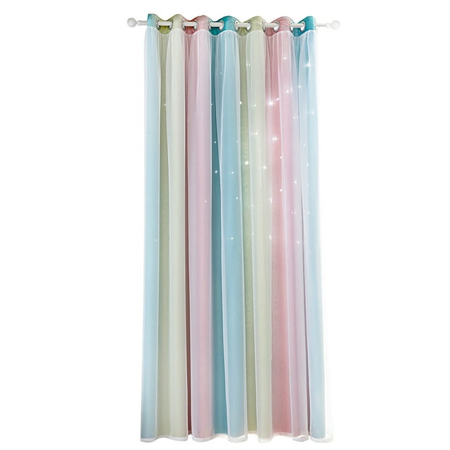 Cortina de aislamiento para sala de estar y dormitorio Tomshoo Rosa/134cm * 240cm