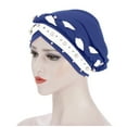 thumbnail image 3 of EnJoCho Women Foldable Cap Pleated Head Wraps Scarf Turban Chemo Caps for Cancer Patient, Cancer Headwear, 3 of 5