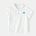 thumbnail image 3 of LYMAYTER 1-6 Years Boys Stand Shirts Tops for Kids Toddler Summer Printing Shirts Short Sleeve T-Shirt Cotton Buttons Tees Shirts, 3 of 10