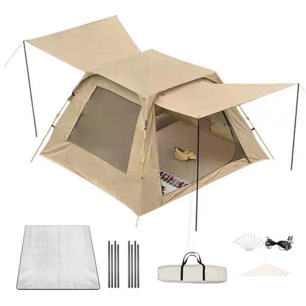 Carpa de apertura rápida a prueba de viento y sol para exteriores, carpa plegable ligera e impermeable, completamente automática