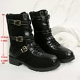thumbnail image 5 of UngA Combat Boots Women Ankle Boots Lace-Up Platform Lug Sole Women's Boots Black,Size 6, 5 of 7