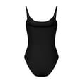 thumbnail image 4 of Wyobmus Women's Tank Top Bodysuit Slim Fit Stretchy Scoop Neck Sleeveless Body Suit Tummy Control Low Back Ribbed Body Shaper B-Black, 4 of 5