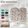 thumbnail image 6 of Geemuslly Rocking Egg Chair Cushion Replacement, 6.3'' Thickened Papasan Seat Pad with Ties, Overstuffed Waterproof Cushion for Indoor Outdoor Patio or Garden (Only Cushion), 6 of 7