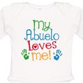 thumbnail image 4 of Inktastic My Abuelo Loves Me Boys or Girls Long Sleeve Baby Bodysuit, 4 of 5