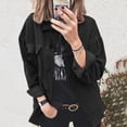 thumbnail image 1 of Women's Casual Loose Solid Color Turn Down Collar Shirt Jackets Corduroy Button Cardigan Long Sleeve Tops, 1 of 1