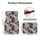 thumbnail image 5 of Fotbe Cow Skin Juego de 4 Tapetes para Auto con Estampado – Alfombrillas de Goma Reforzada, Diseño Antideslizante, Protección para Todo el Año – Vehículos, Autos, Camionetas y SUVs, 5 of 7