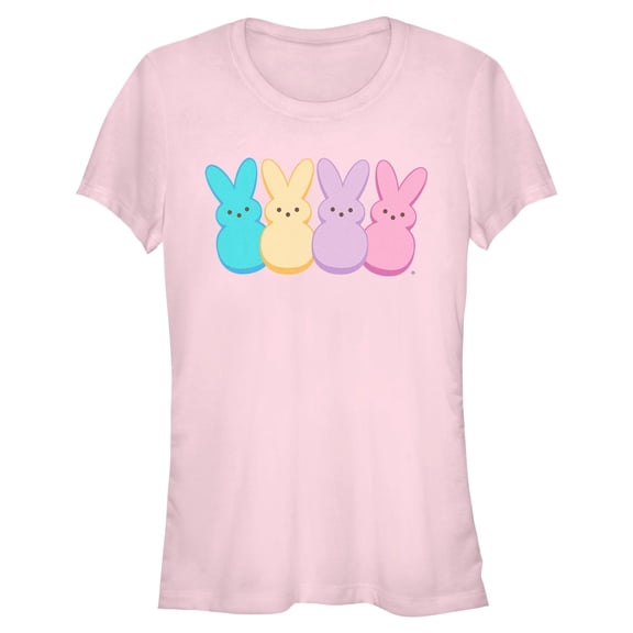 Juniors Peeps Four Colorful Bunnies T Shirt