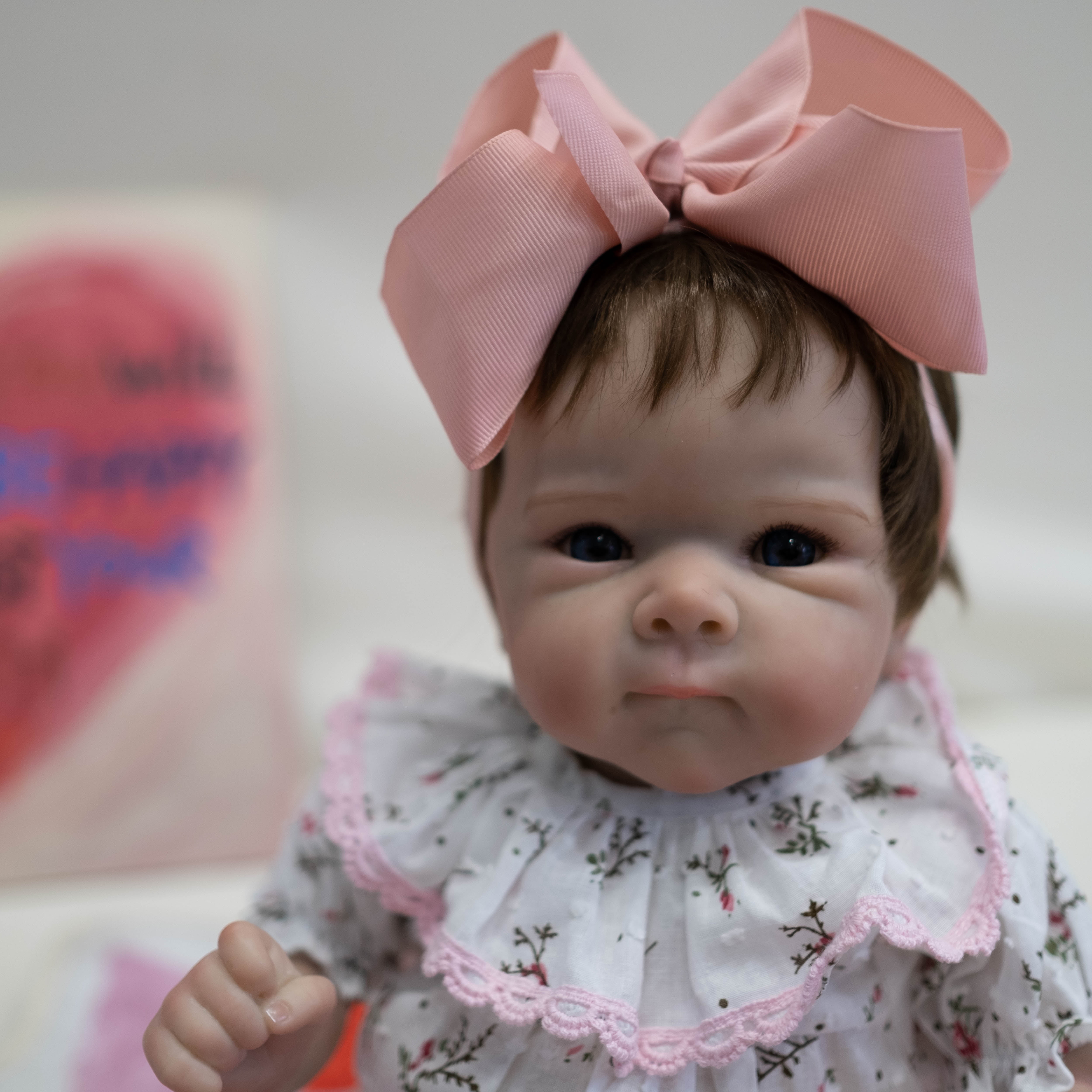 iCradle Adorable Lifelike Reborn Baby Dolls Girl Bettie 18 Inch Lovely Realistic Newborn Babies Handmade Soft Cloth Body Rooted Hair Blue Eyes Gift for Kids 3+