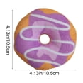 thumbnail image 3 of PoyoKee Cat Toys for Indoor Cats, Donut Shaped Squeaky Puppy Dog Toys to Keep Them Busy, Soft Crystal Fabric & with Squeaker for Small Dogs, Purple, 3 of 7