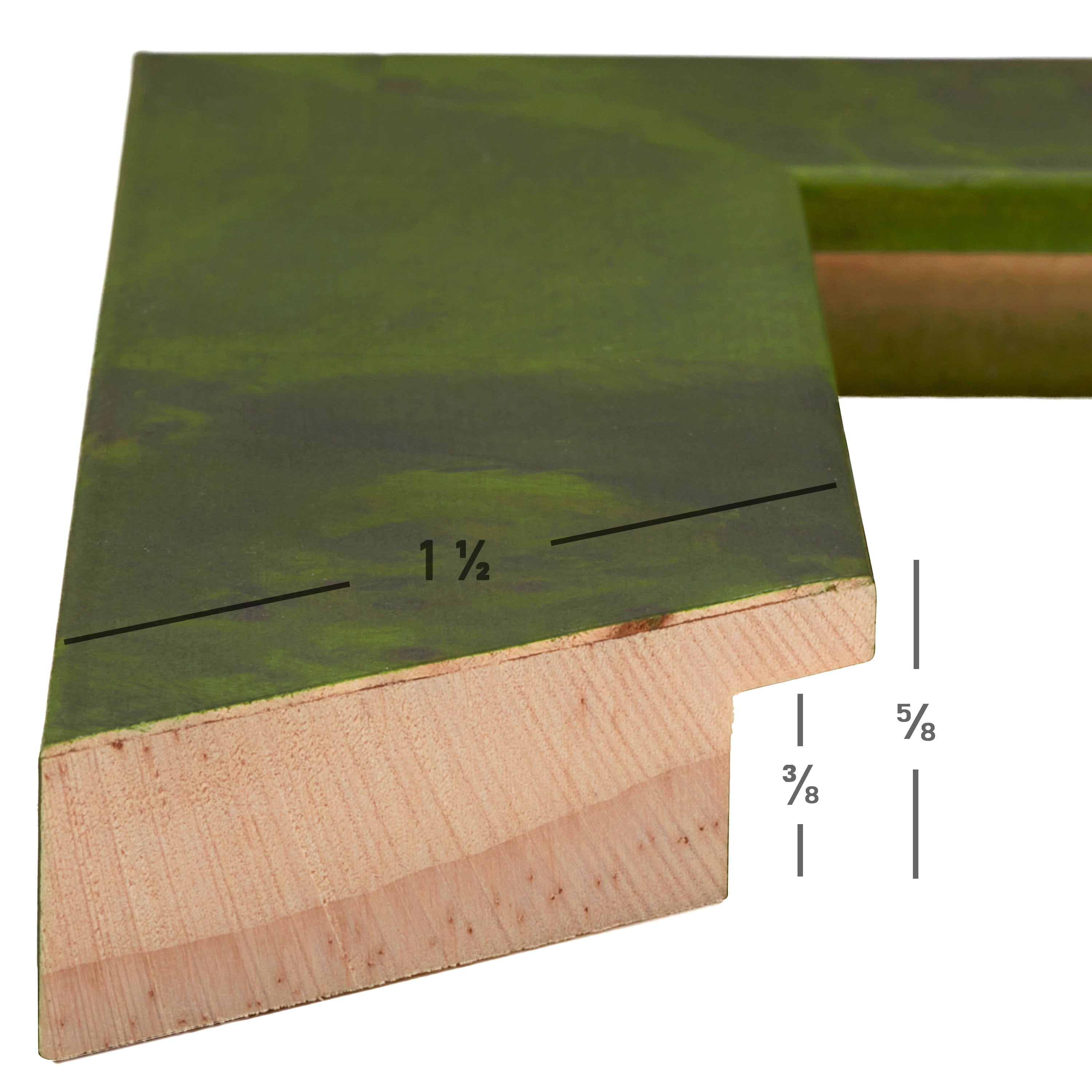 Craig Frames Innovations, 18x24 inch Picture Frame, Green Burl