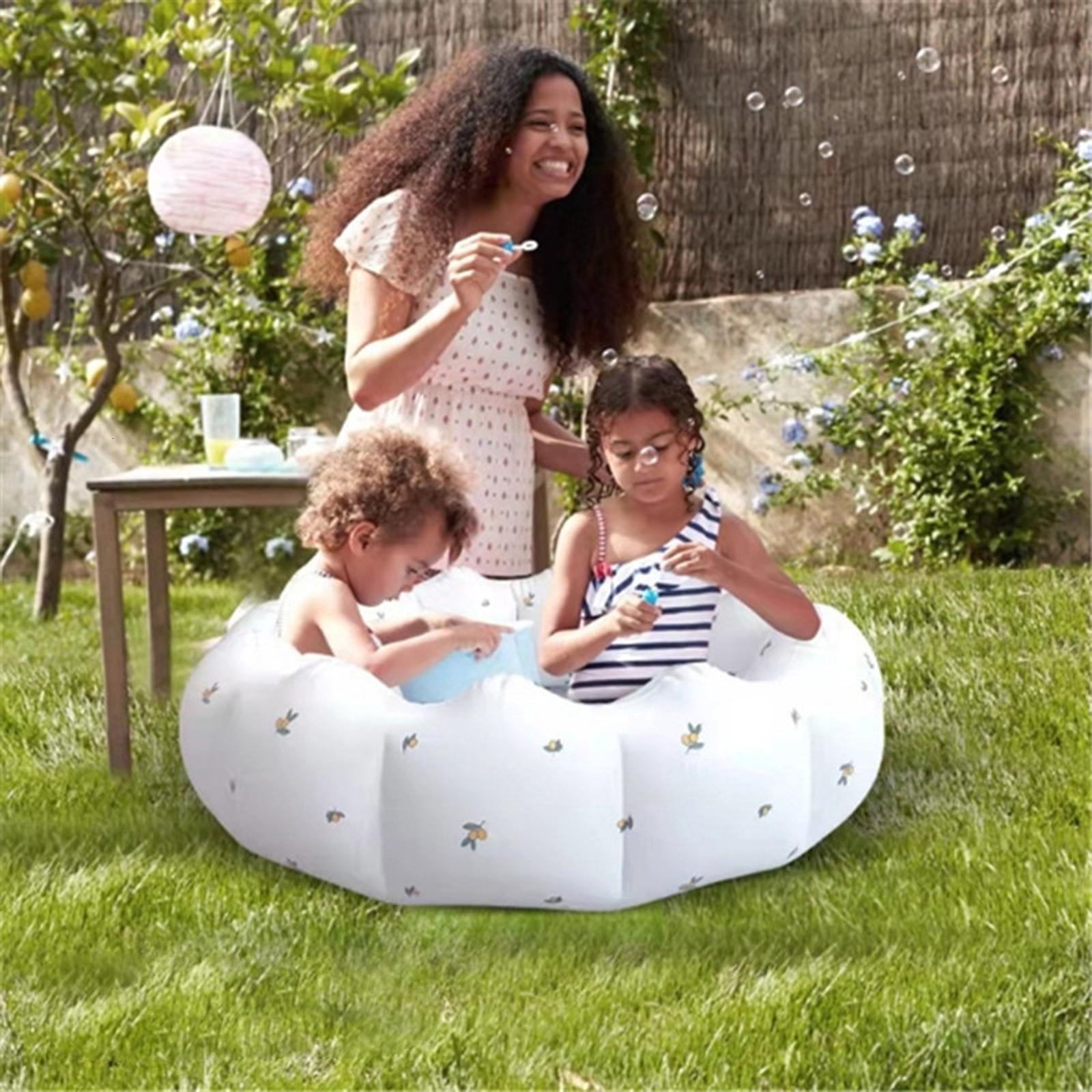 Inflatable Kiddie Pool Blow Up Paddling Pool Portable Water Swimming Pool for Infants Round Pools