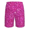 thumbnail image 6 of Naloa Rose Red Glitter Men's Beach Shorts, Surfing shorts, Swim trunks, Quick Dry Swim Trunks for Surfing Beach Fun - X-Large, 6 of 9