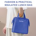 thumbnail image 5 of Bolsa de almuerzo aislada, bolsa de conveniencia simple, bolsa de almacenamiento en frío, bolso de mano para almuerzo, lonchera, mujeres y hombres, trabajo de picnic para adultos,, 5 of 5