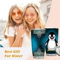 thumbnail image 4 of 20 Oz Cute Women Gift for Teenage Girls, Penguin Lover Gift for Girls,Cute Animal Lover Coffee Cup Present,Idea for Friends,Bestie Wife Girlfriend Birthday Gift,Funny Vacuum Tumbler with Lid, 4 of 4