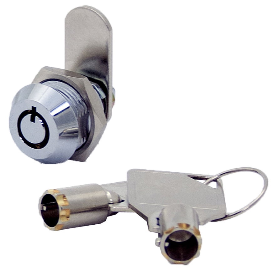 Tubular Cam Lock With 1/2" Cylinder, Keyed Alike 5 Pack