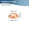 thumbnail image 2 of 24PCS Copper Flare Gasket, 1/4" Tube Size, Suitable for 6.35mm Copper Pipe, Fittings for Air Conditioner Refrigeration Accessories, 2 of 6