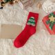 thumbnail image 5 of Hogar y cocina, Decoración del hogar, Decoración navideña, Medias navideñas Medias rojas de otoño e invierno Regalo para el hogar Temporada linda, Calcetines de lana coral, 5 of 6